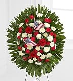 Soldier's Salute Standing Funeral Flowers Spray