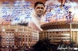 New York Yankees Greats Autographed/Hand Signed 16x24 Babe Ruth Photo (48 Signatures) Hideki Irabu,