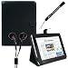 Proffesional Office Portfolio with Horizontal stand, Melrose Leather Horizontal Flip iPad Case for the Apple iPad Wifi / 3G Model 16GB, 32GB, 64GB with Extra Pocket for Miscellaneous Accessories + Includes a eBigValue (TM) Determination Hand Strap Key Chain + Hi-Fi Noise – Reducing Ear Buds Earphones for iPad 3.5 mm Jack