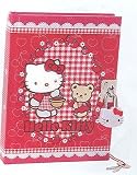 Sanrio Red Apple Hello Kitty Locking Diary With Hello Kitty Lock * Great Gift For All Occasions *