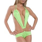 BodyZone Ring Front Romper Bodysuit , in 13 Colors