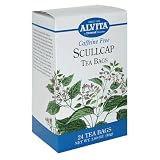 Alvita Tea Bags, Caffeine Free, Scullcap, 24 tea bags (Pack of 3)
