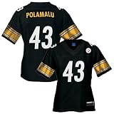 Reebok NFL Equipment Pittsburgh Steelers #43 Troy Polamalu Black Youth Replica Jersey