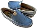 $100 Nautica Course Blue Leather Boat Sail Shoes #Image 1
