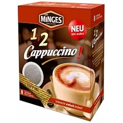 Minges 1-2 Cappuccino �Classic�, Kombipackung: 8 Pads/8 x Milch-Topping, 5er Pack (5 x 144 g)