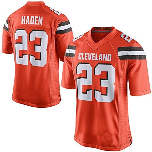 PADFRGOR Cleveland City Football Browns Joe Haden#23 Adult Popular Jersey (Orange, XL)