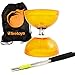 Cyclone Quartz Diabolo (Orange) - Triple Bearing Clutch Diablo - Juggle Dream Metal Hand Sticks & Firetoys Bag
