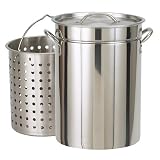 Bayou Classic 1144 44-Quart All Purpose Stainless Steel Stockpot with Steam and Boil... by Bayou Classic