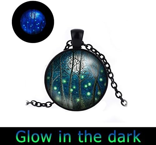 Funny One Glowing Purple Mandala Glass Pendant Necklace Meaningful Gifts Spiritual Jewelry Mindfulness Jewelry Om Necklace