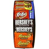 Hershey's Assortment, Variety Pack of Full-Size Bars (Reese's Peanut Butter Cups, Reese's Crispy Crunchy Bars, Hershey's Milk Chocolate Bars, Kit-Kat Wafer Bars), 2.86 Pound