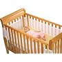 BreathableBaby Crib Bumper for Slatted Cribs - Pink
