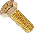 Steel Hex Bolt, Grade 8, Zinc Yellow-Chromate Plated Finish, Hex Head, External Hex Drive, Meets ASME B18.2.1/SAE J429, Right Hand Threads, Inch