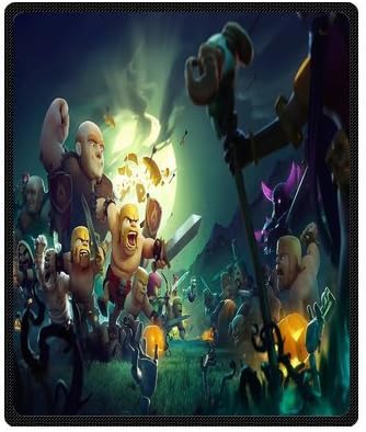 Daniellestore Custom CLASH OF CLANS fantasy fighting Super Soft Fleece Throw Blanket Cozy Throw Light Weight Blanket Sofa/ Couch/ Travel Throw Blanket 50x60 Inch