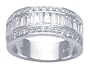 1.55 cttw Karina B(tm) Baguette Diamonds Band LIFETIME WARRANTY