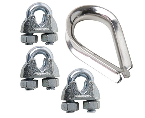 Secureline7461-12 3/16-Inch Wire Rope Thimble and Clamp