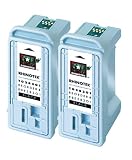 Rhinotek's Epson T028201-Compatible Black Ink Cartridge Twin Pack (RBE28201-2, Stylus C60 Printer)