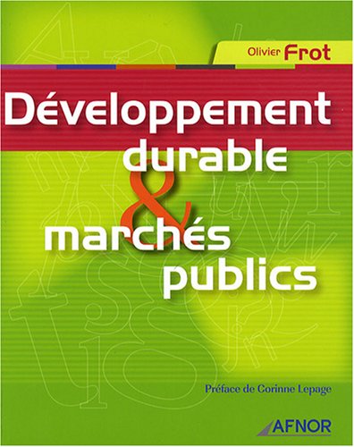 D�veloppement durable et march�s publics