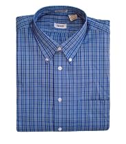 Izod Men's Cross Striped Button Down Dress Shirt