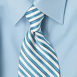 Satin White Ground Stripe Neckwear