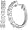 Sterling Silver Simulated Diamond Hoop Earrings (0.6