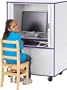 Jonti-Craft 3418JC119 Rainbow Accents EuroComputer Cabinet Kids