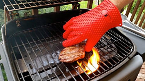 Matchbaker Silicone BBQ Oven Gloves Double As Pot Holders Plus 2 Romantic Recipes Ebooks