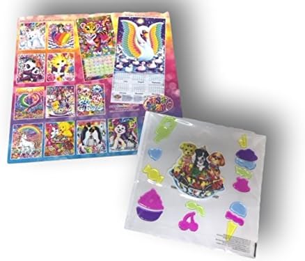 Lisa Frank Colorful Calendar with Matching Window Clings