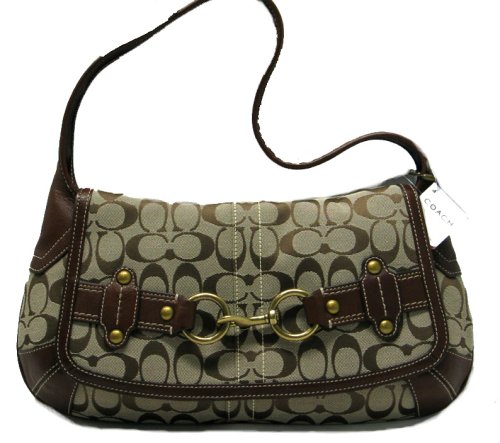 Coach Ergo Signature Belt Flap Purse 11277