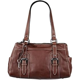 Fossil Handbag - Gabby Satchel (Color: Brown)