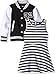 Limited Too Girls' 2 Piece Set Varsity Jacket and Dress