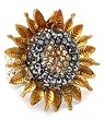 Summer Fun Large Sunflower Fashion Ring