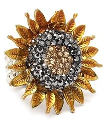 Summer Fun Large Sunflower Fashion Ring