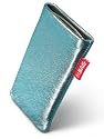 fitBAG Groove Türkis Handytasche Tasche aus feinem Folienleder Echtleder mit Microfaserinnenfutter für APPLE iPhone 3Gs 32GB 32 GB