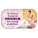 Retro Humor Confusing with Maid Magnetic Mini Tin Sign