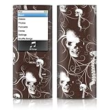 Choco Skull Design Protective Decal Skin Sticker for Apple iPod nano 4G (4th Generation) Player