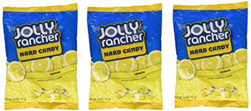 Lemon Flavor Jolly Rancher Hard Candy 3.8 Oz (3 Pack)