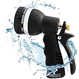 Hose Nozzle Sprayer - Heavy Duty 10 Pattern Garden Spray Attachment