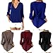 Sunward(TM) Womens Loose Long Sleeve Chiffon Casual Blouse