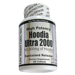 Hoodia Ultra 2000 Time Release HIGH POTENCY Weight loss pills Appetite Suppressant 100% pure Hoodia Gordinii diet pills 60,000 mg of Hoodia per bottle by Hoodia Ultra 2000