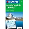 Breuil, Cervinia, Zermatt: 1 : 50 000. Wander-, Bike- und Skitourenkarte. Carta escursioni, bike e sci alpinismo