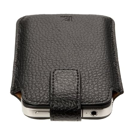 Chelsea Slip in Leather Case for iPhone 4G/4S-Black