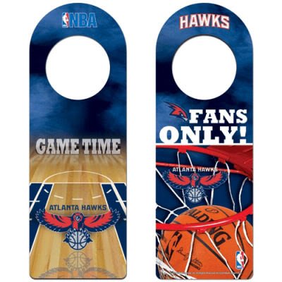 Atlanta Hawks Official Logo Wood Door Sign