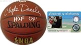Clyde Drexler Autographed Spalding Indoor/Outdoor NBA Basketball with HOF 04 Inscription