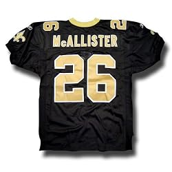 Deuce McAllister #26 New Orleans Saints Authentic NFL Player Jersey by Reebok (Team Color)