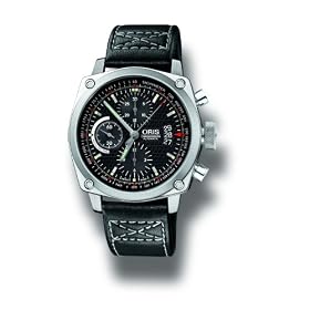 Oris Men's BC4 Chronograph Stainless Steel Leather Strap Watch #4154LS