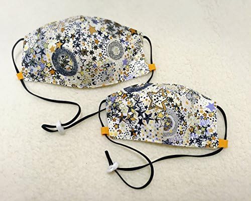 Anti-dust face mask, flu mask, mouth mask, surgical mask, face warmer with White Night Sky by Marvel Playhouse