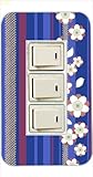 3ヶ口用 3口用 タイプ コンセント スイッチ カバー ジャケット ca1270-2 和柄 花柄 ストライプ カスタムカバー 交換用 3穴用 2穴用