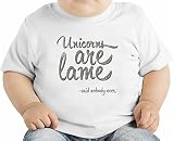 Unicorns Are Lame Nobody Said オーガニックベビーTシャツ 12 - 18 Months