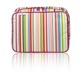 Elegant Touch Large Multi Stripe Make-up Bag 