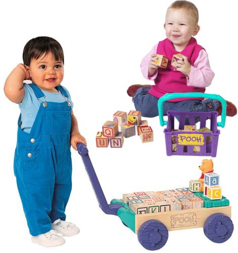 Childrens Toyshop  Toys : Fisher Price Winnie the Pooh ABC Singing Wagon